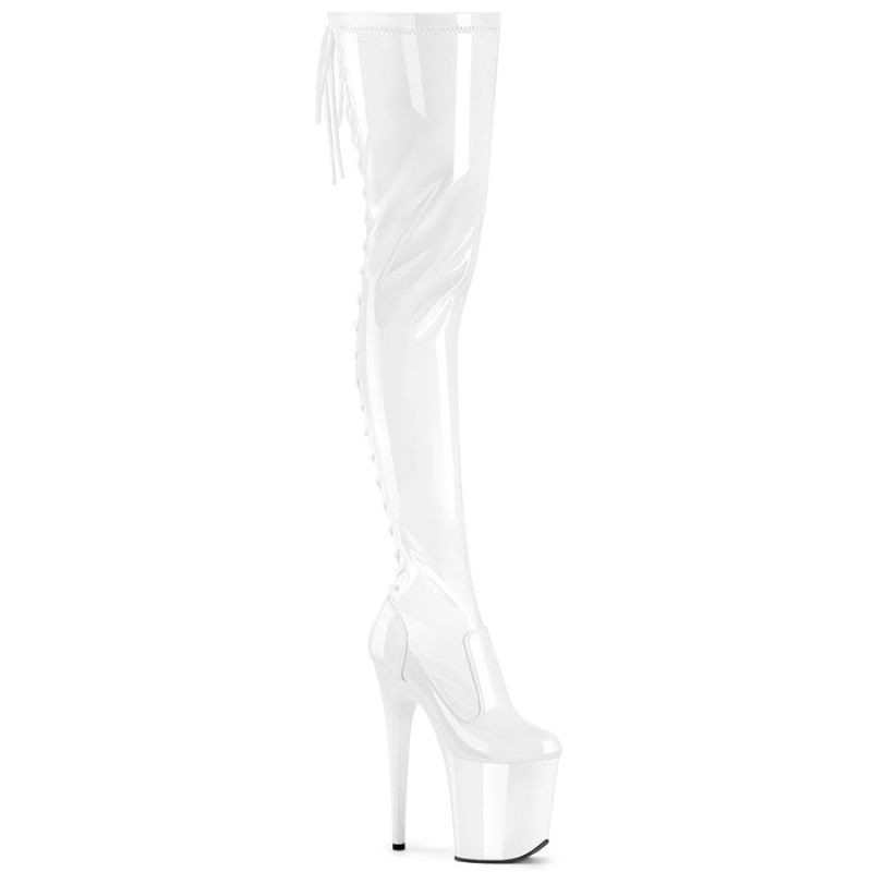 White Pleaser Flamingo-3850 Women\'s Boots | VS0325189