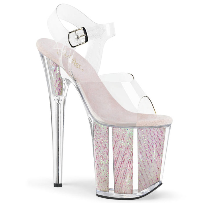 White Pleaser Flamingo-808G Women's Sandals | TU3517069