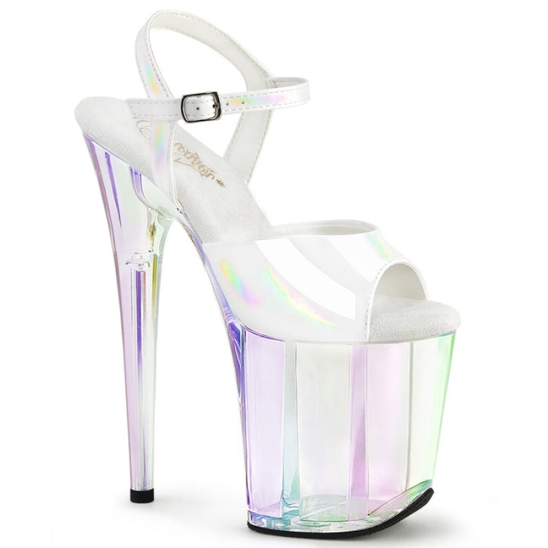 White Pleaser Flamingo-809HT Women's Sandals | MH9130267