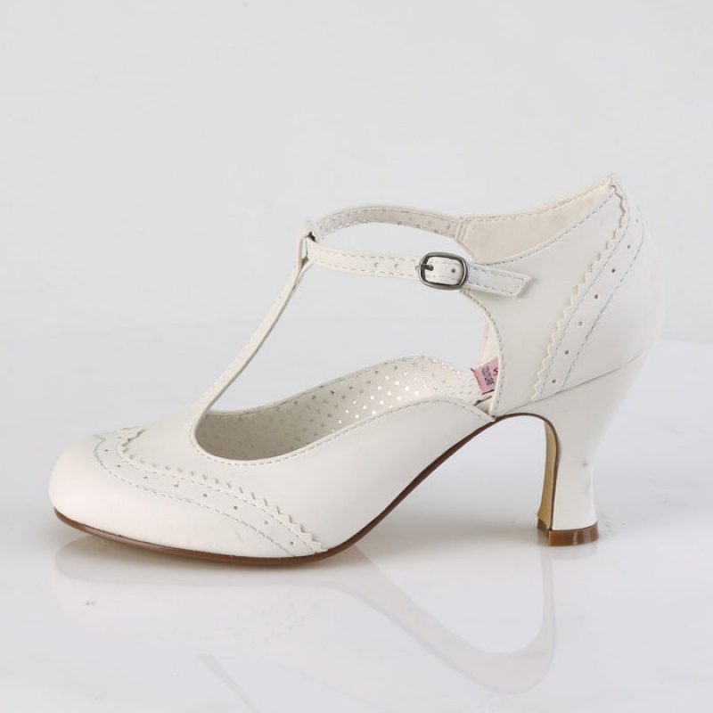 White Pleaser Flapper-26 Women's Pumps | VM7201945