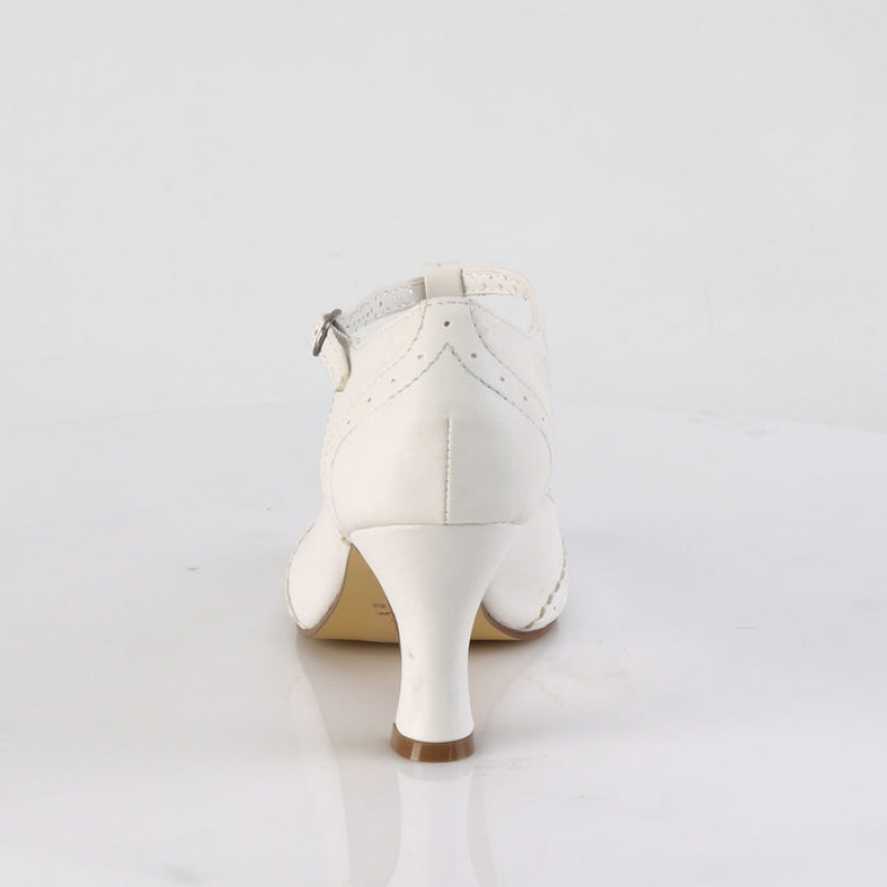 White Pleaser Flapper-26 Women's Pumps | VM7201945