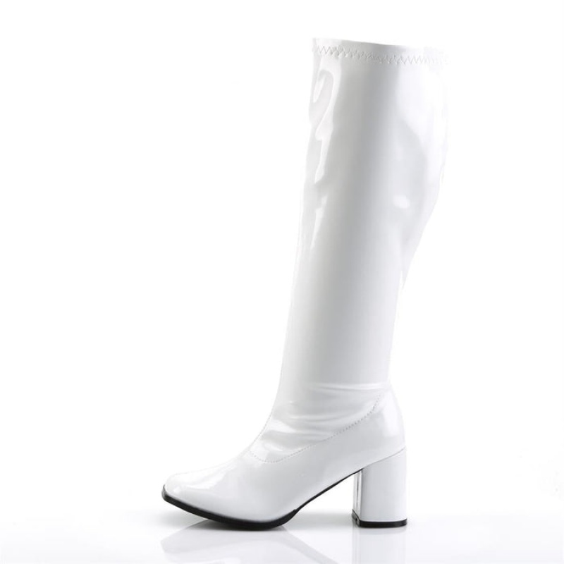 White Pleaser Gogo-300WC Women's Boots | XH7105286