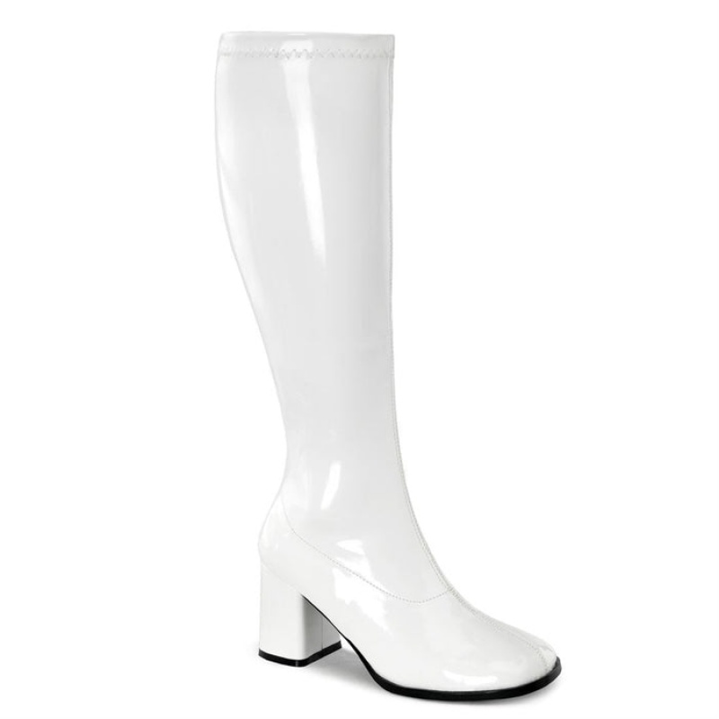 White Pleaser Gogo-300WC Women's Boots | XH7105286