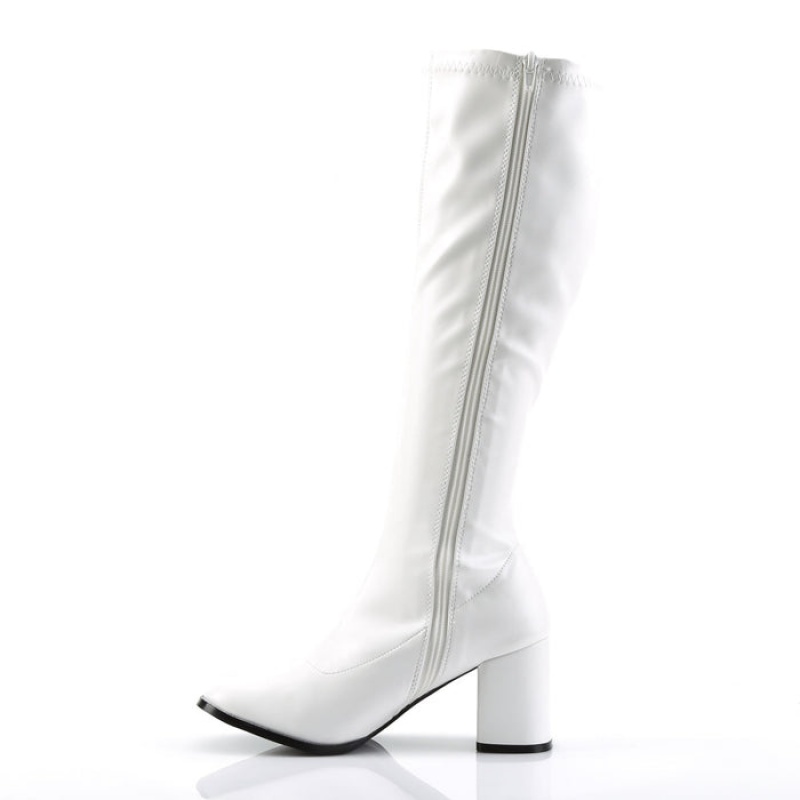 White Pleaser Gogo-300 Women's Boots | IZ4012973