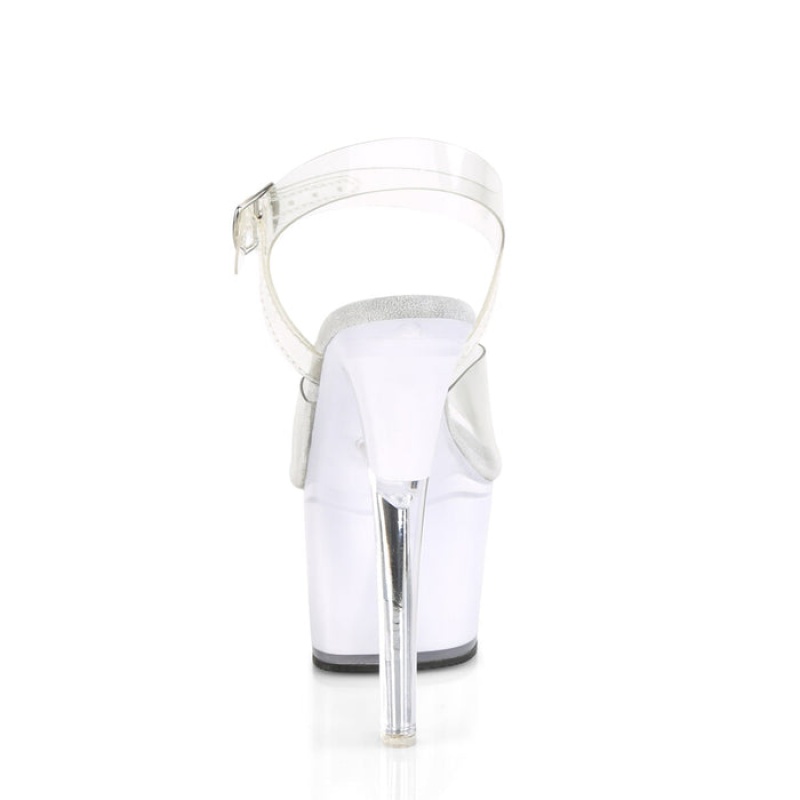 White Pleaser Illuminator-708 Women's Sandals | RD6138254