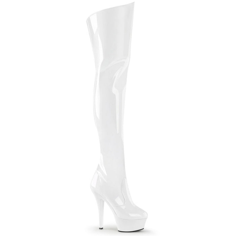 White Pleaser Kiss-3010 Women's Boots | TI7502164