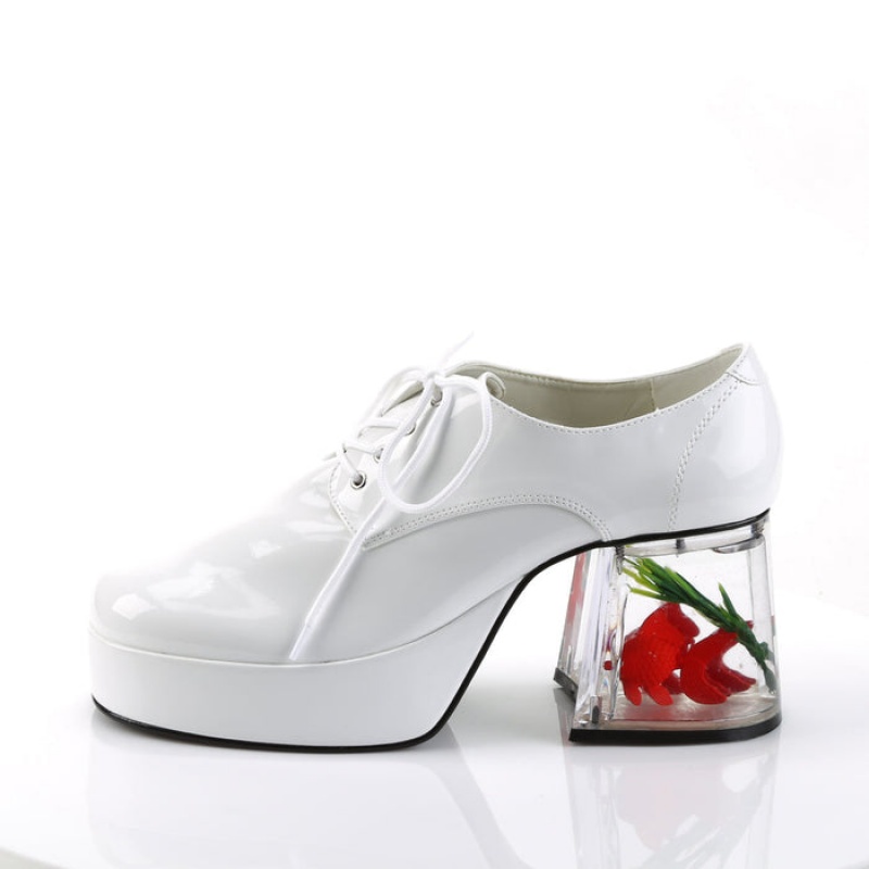 White Pleaser Pimp-02 Women's Shoes | TZ0867512