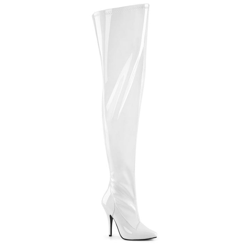 White Pleaser Seduce-3000WC Women's Boots | IF7183265