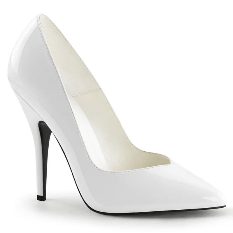 White Pleaser Seduce-420V Women's Pumps | XV5769124