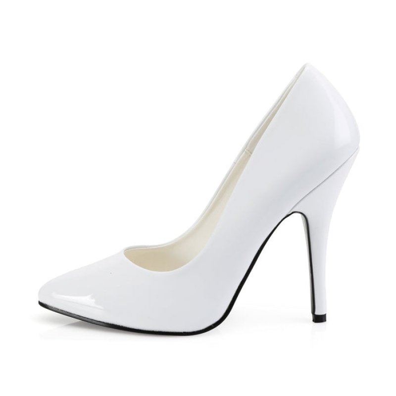 White Pleaser Seduce-420 Women's Pumps | MK6982015