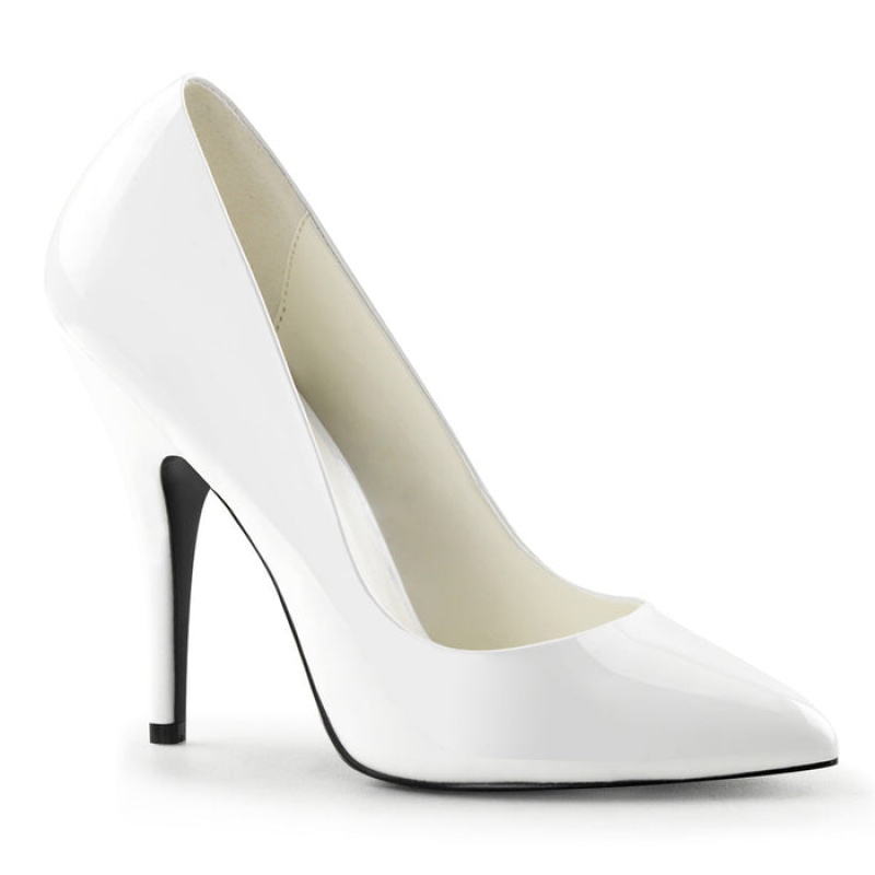 White Pleaser Seduce-420 Women's Pumps | MK6982015