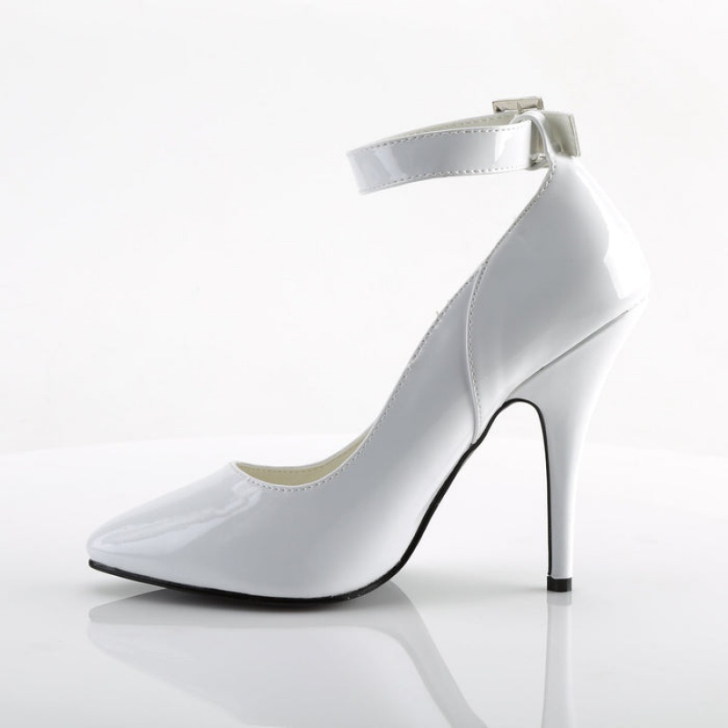 White Pleaser Seduce-431 Women's Pumps | QN2356701