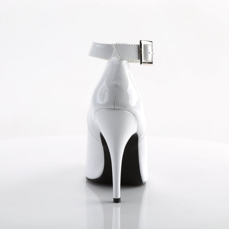 White Pleaser Seduce-431 Women's Pumps | QN2356701