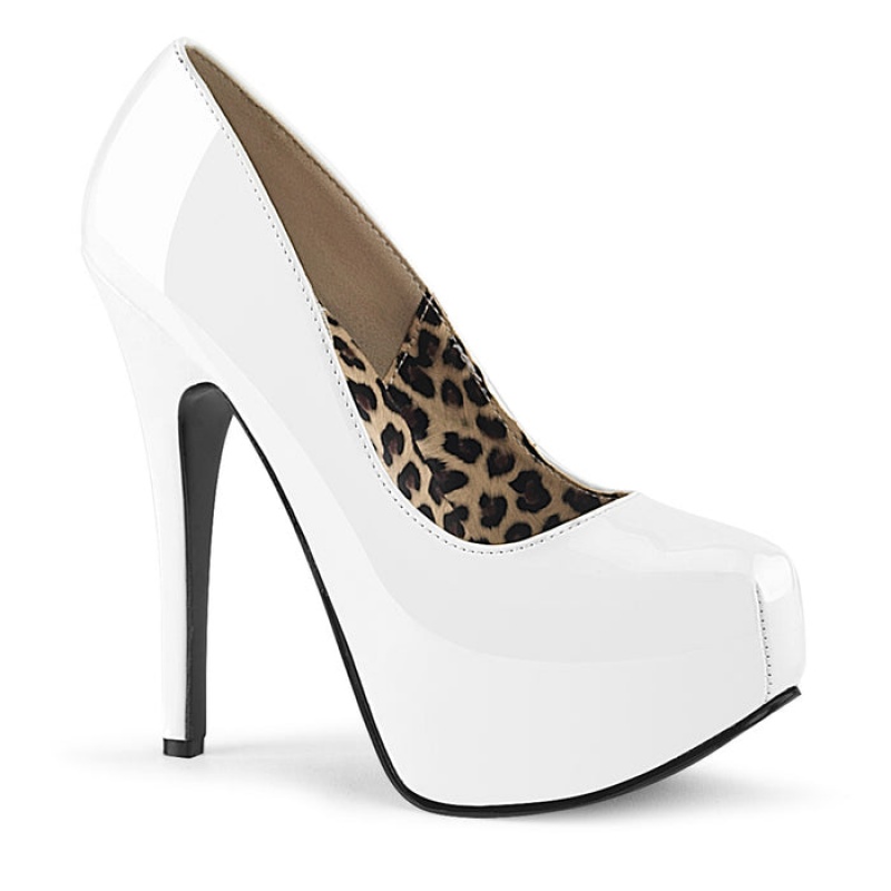 White Pleaser Teeze-06 Women's Pumps | GY6239541