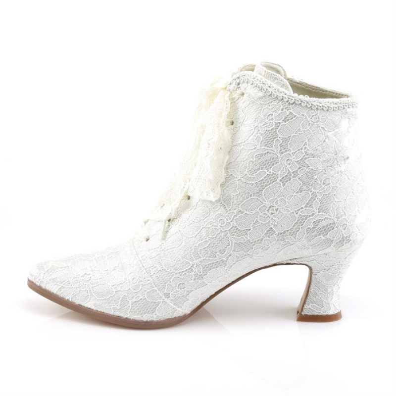 White Pleaser Victorian-30 Women's Boots | HD1548729