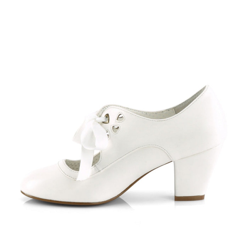 White Pleaser Wiggle-32 Women\'s Pumps | EX6085391