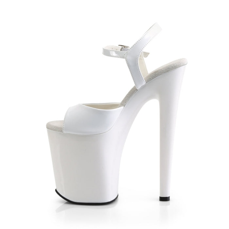 White Pleaser Xtreme-809 Women's Sandals | PS9236780