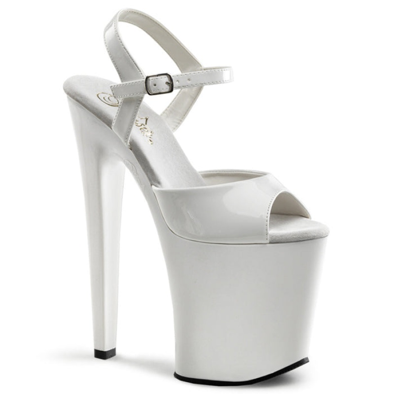 White Pleaser Xtreme-809 Women's Sandals | PS9236780