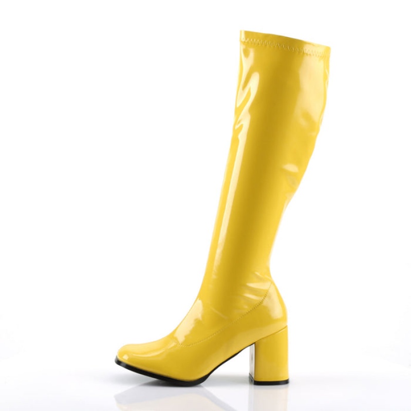 Yellow Pleaser Gogo-300 Women's Boots | TP1954638