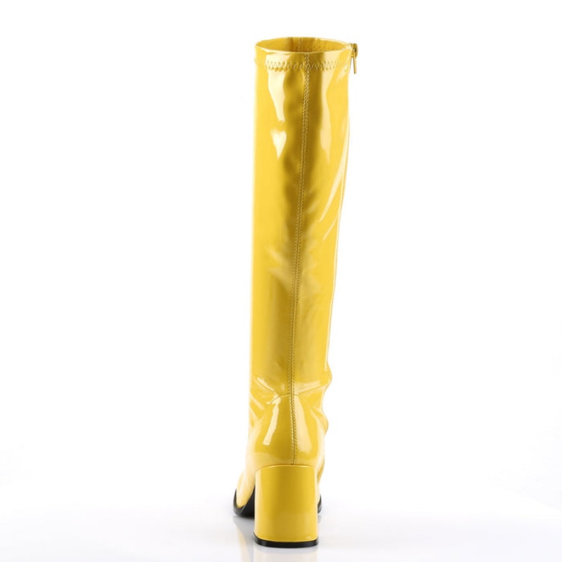 Yellow Pleaser Gogo-300 Women's Boots | TP1954638