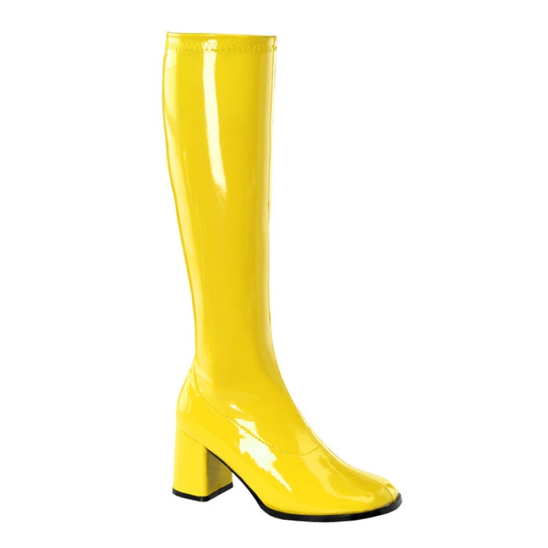 Yellow Pleaser Gogo-300 Women's Boots | TP1954638